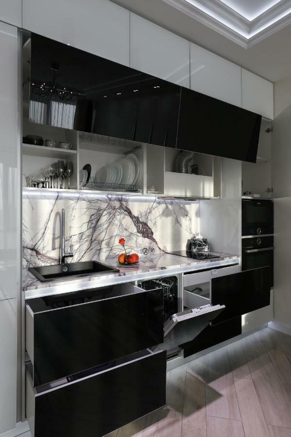 Black&White Apartment In Smart Plaza キエフ エクステリア 写真